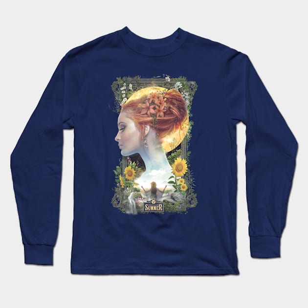 Summer Long Sleeve T-Shirt by barrettbiggers